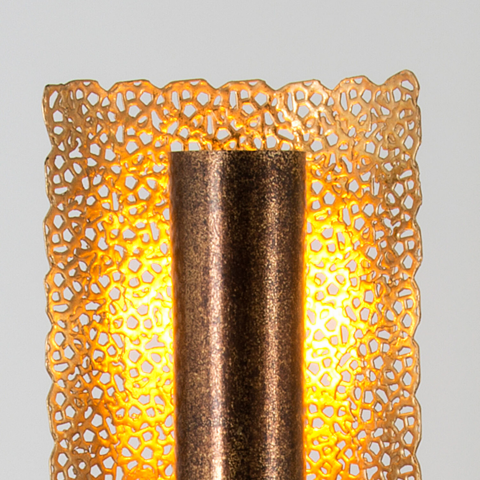 UTOPISTICO-LED-lattiavalaisin, kullanvärinen, korkeus 174 cm, metallia