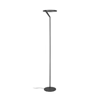 Office-LED-Stehlampe Aila, silber, Tageslichtsensor