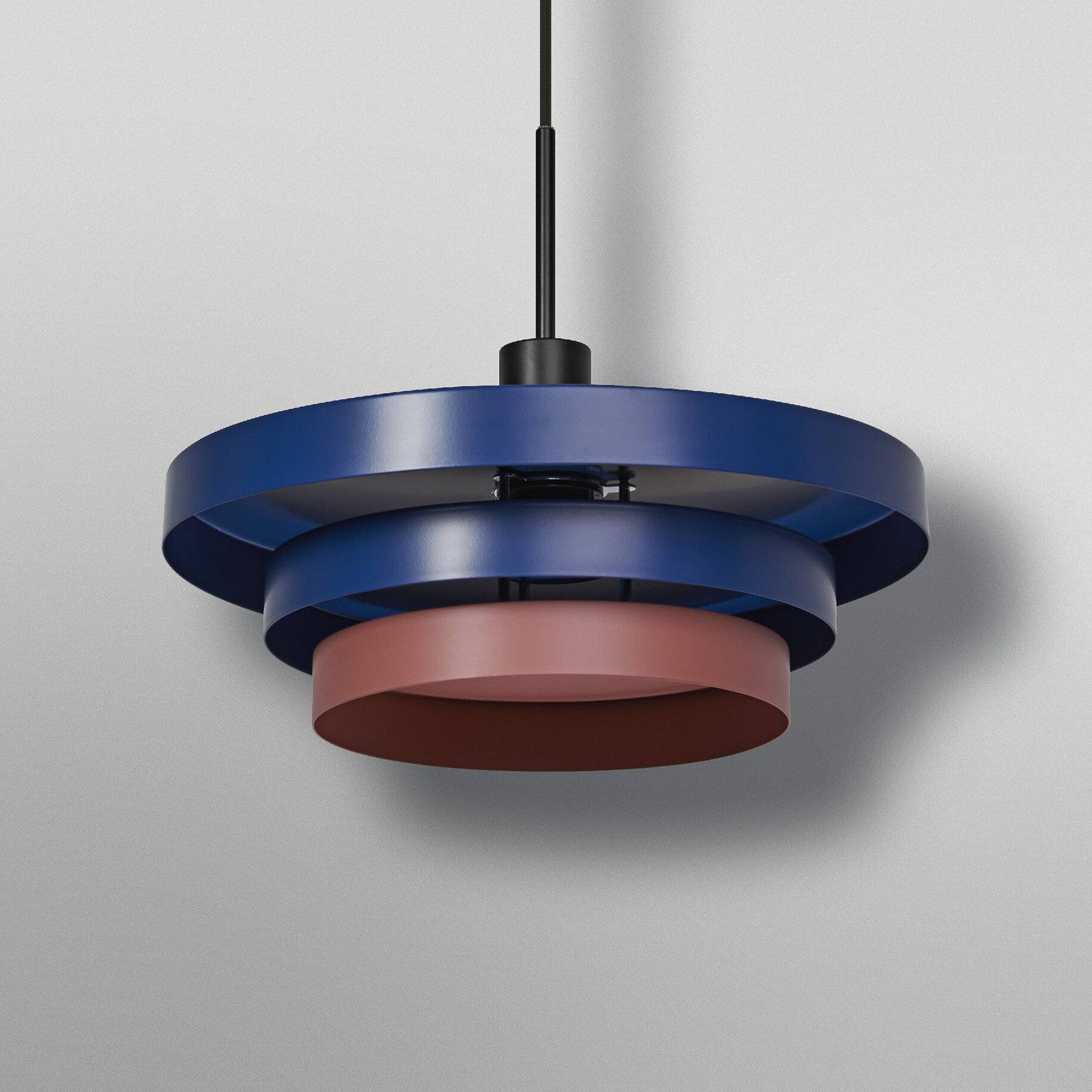 OSRAM hengelampe Decor Layers, blå/rosa, stål, E27