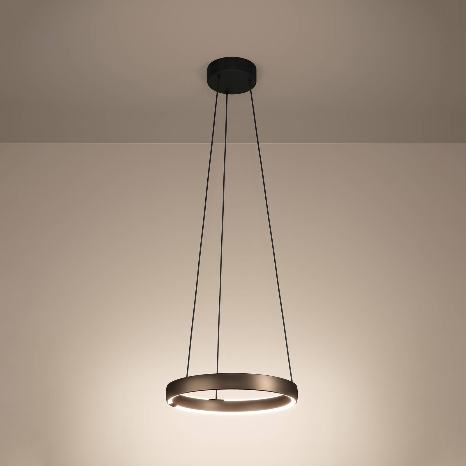  Stars Of Light Stars Of Light Led-hängelampe Trabuco, Braun, ø 80 Cm Cct 
