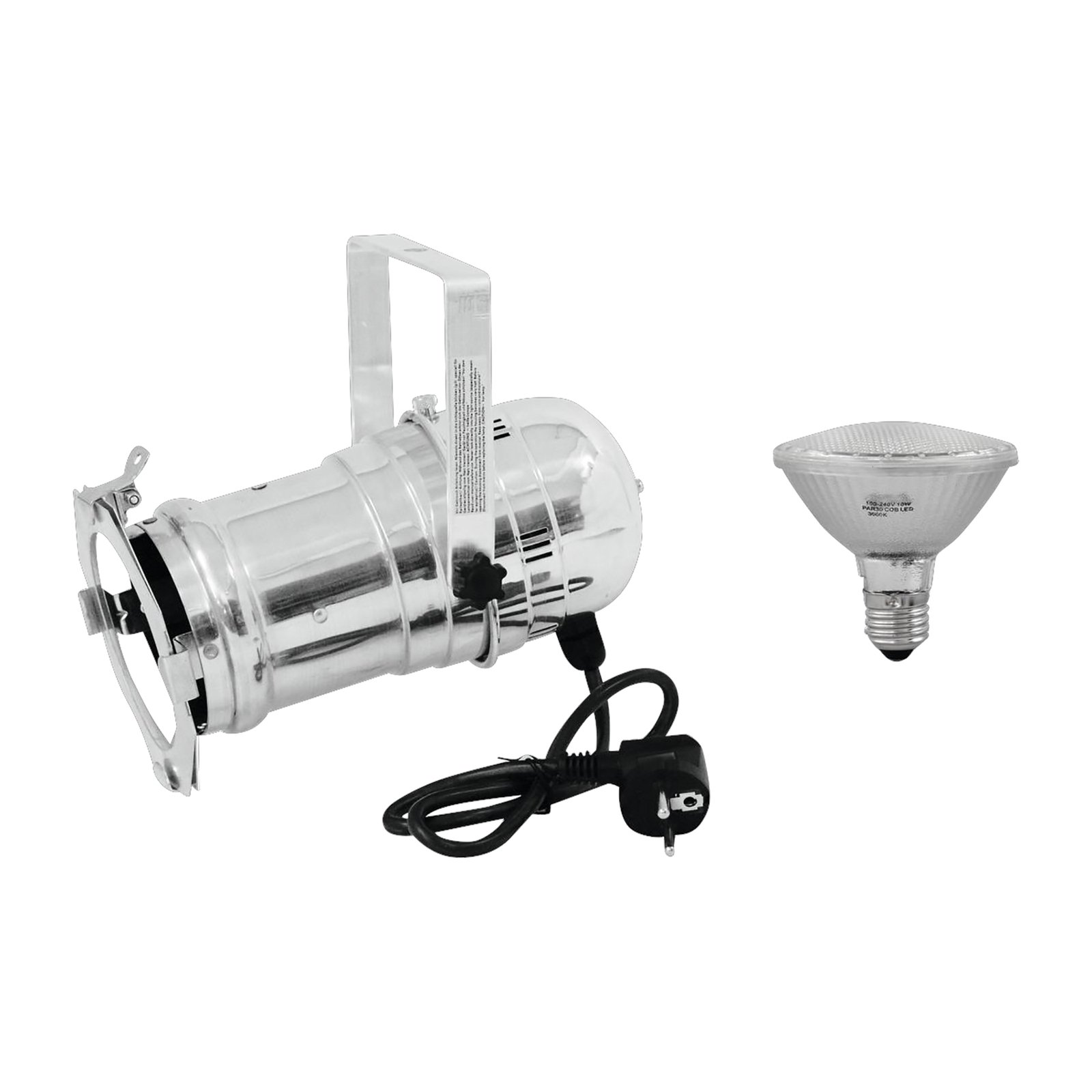 EUROLITE set PAR-30 spot LED spotlight with plug