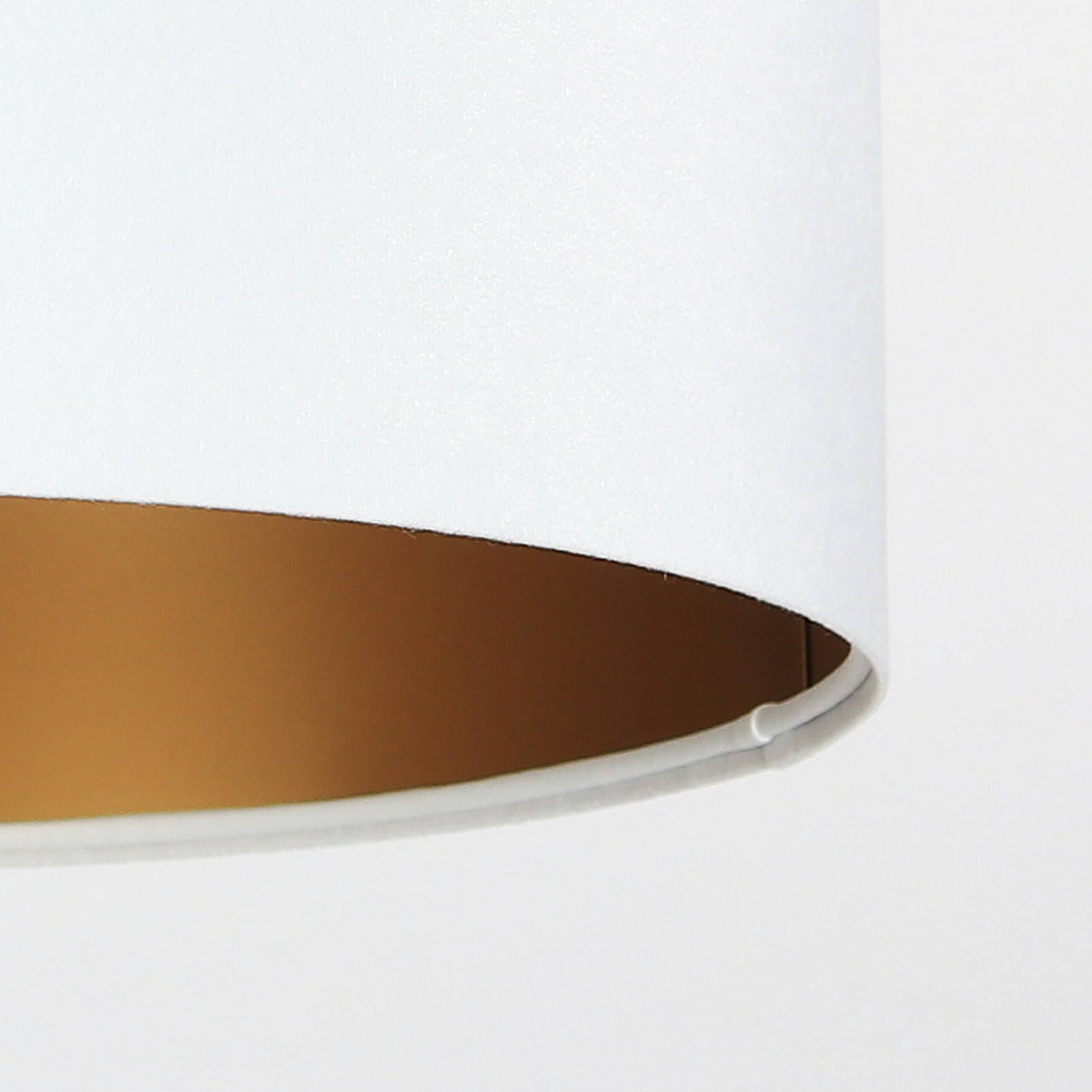 Závěsné svítidlo Salina, bílá/zlatá Ø 40 cm