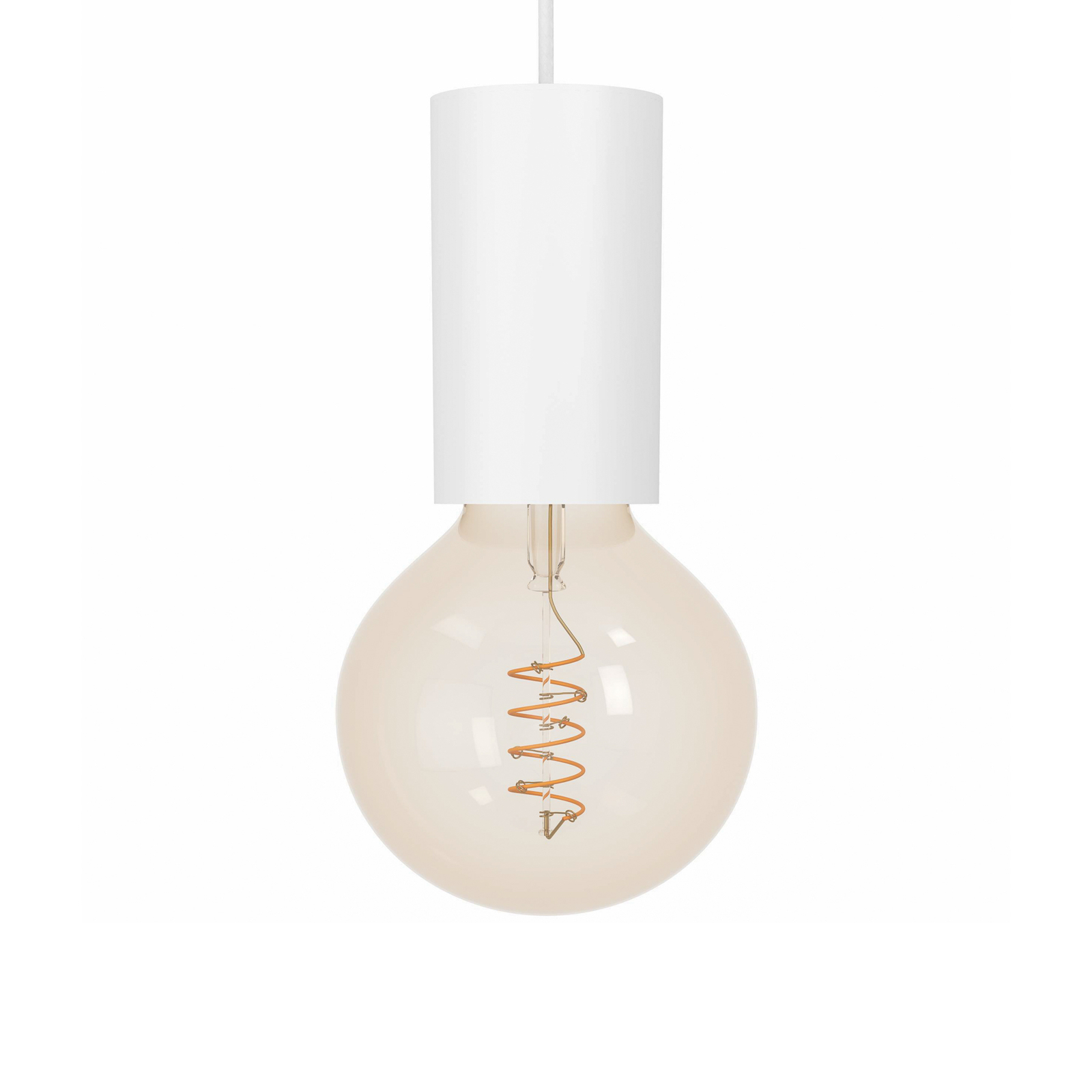 Hanglamp Pozueta 1, 1-lamp, wit