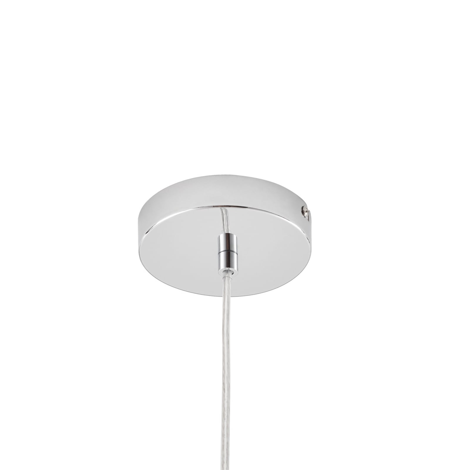 Tivra pendant light, chrome, Ø 35 cm, metal, E27 - Lindby Tivra pendant light, chrome, Ø 35 cm, metal, E27 - Lindby