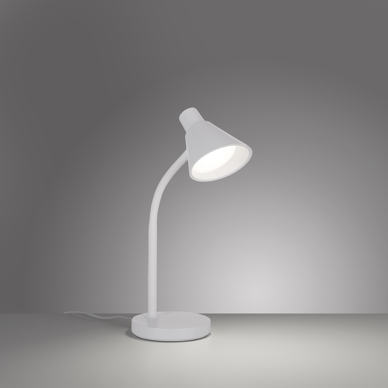 JUST LIGHT. Lampă de masă cu LED Pixie, plastic, alb