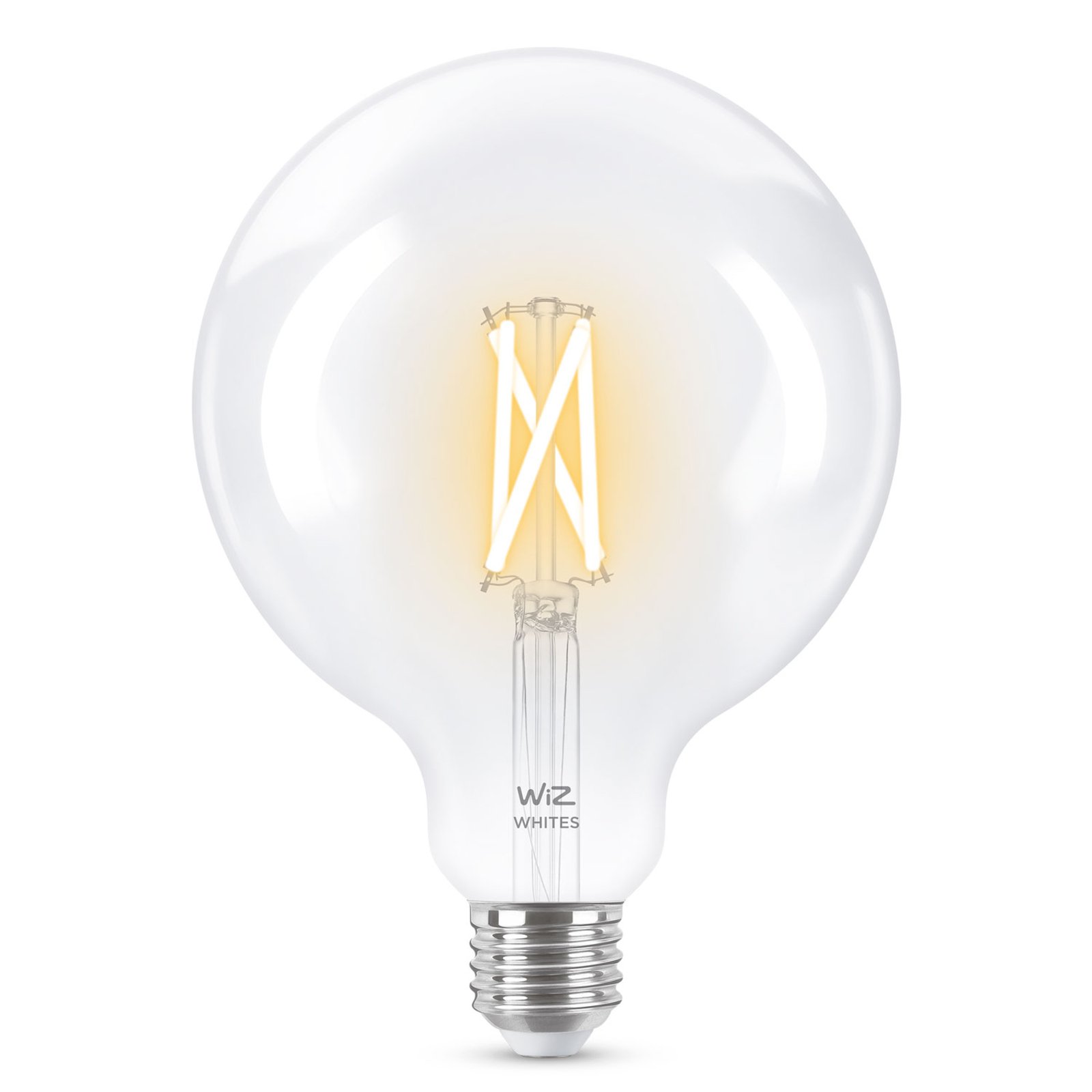 WiZ E27 LED G125 filament clear 6.5W 2,200-5,500K, E27, 6.5 W, energy efficiency: A+, L: 17.8 cm