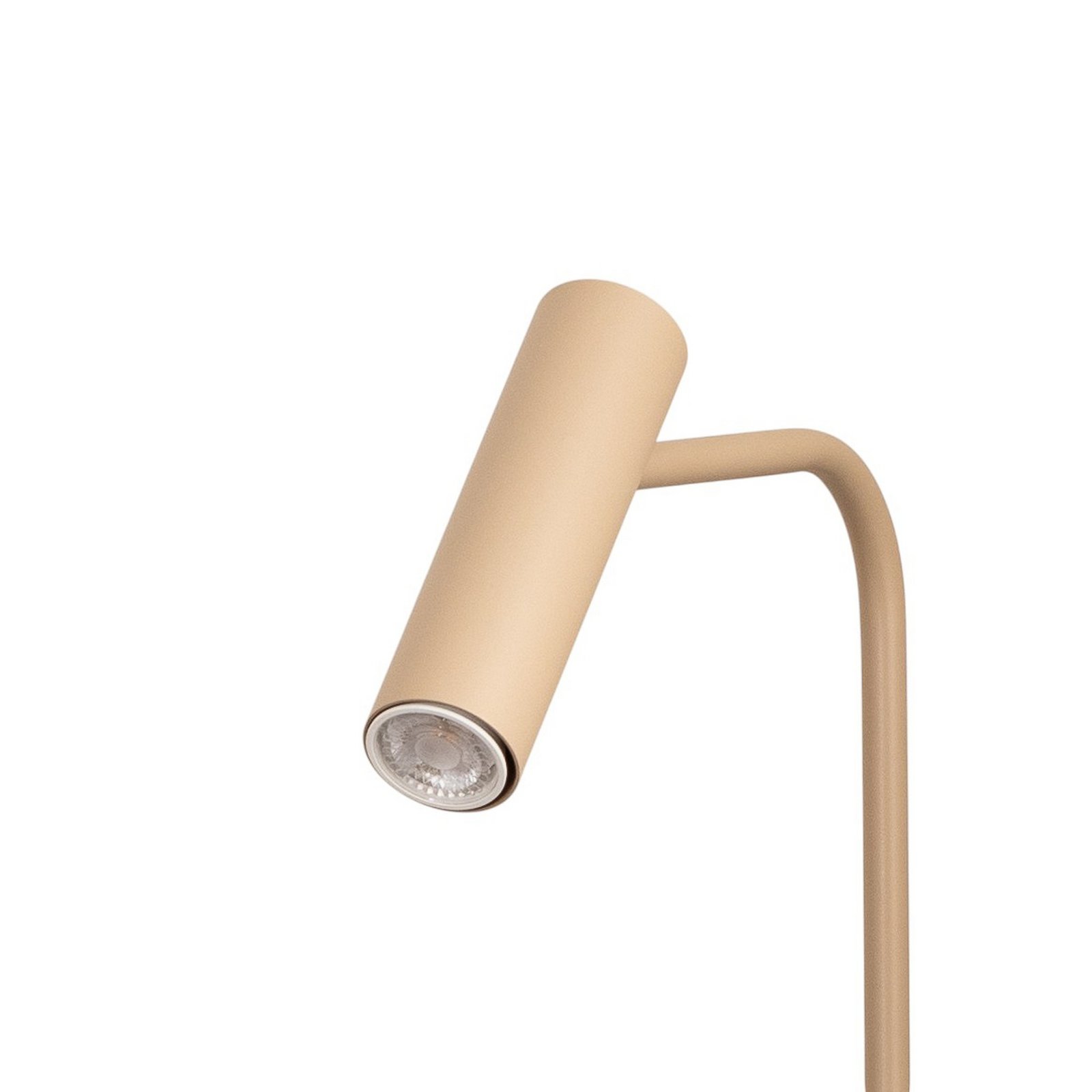 Lampe sur pied Axion, beige, hauteur 115 cm, acier
