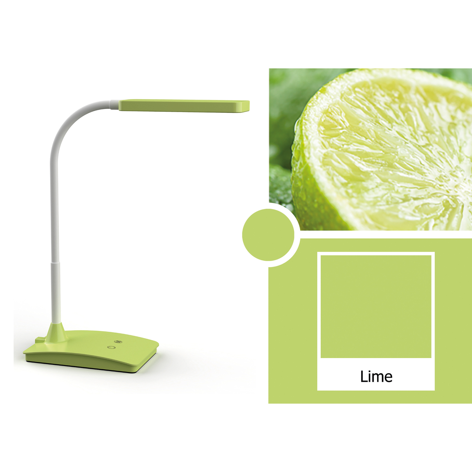 LED stolní lampa MAULpearly, CCT stmívatelná zelená