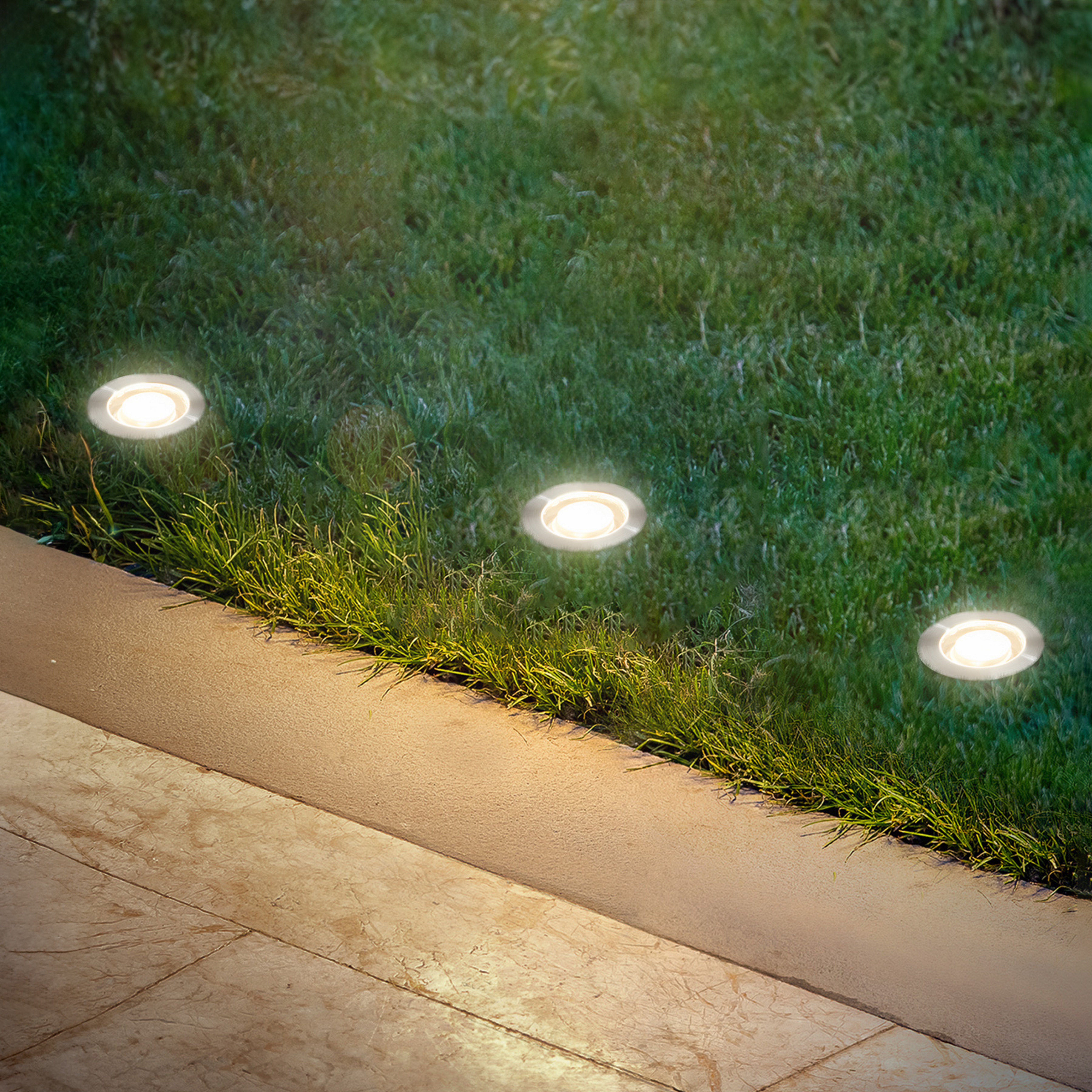 LED įmontuojamas prožektorius 3912032 IP67 12V 3x pradžios rinkinys Ø3cm