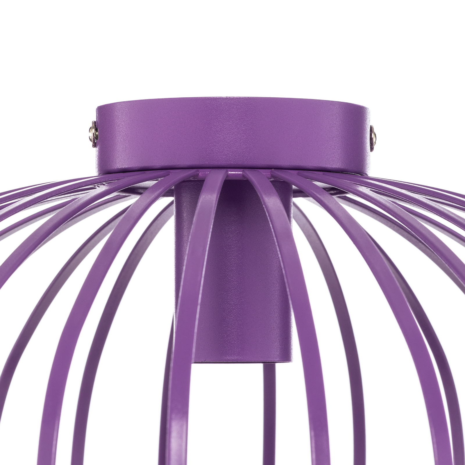 Lindby Maivi ceiling light, purple, 40 cm, iron, cage