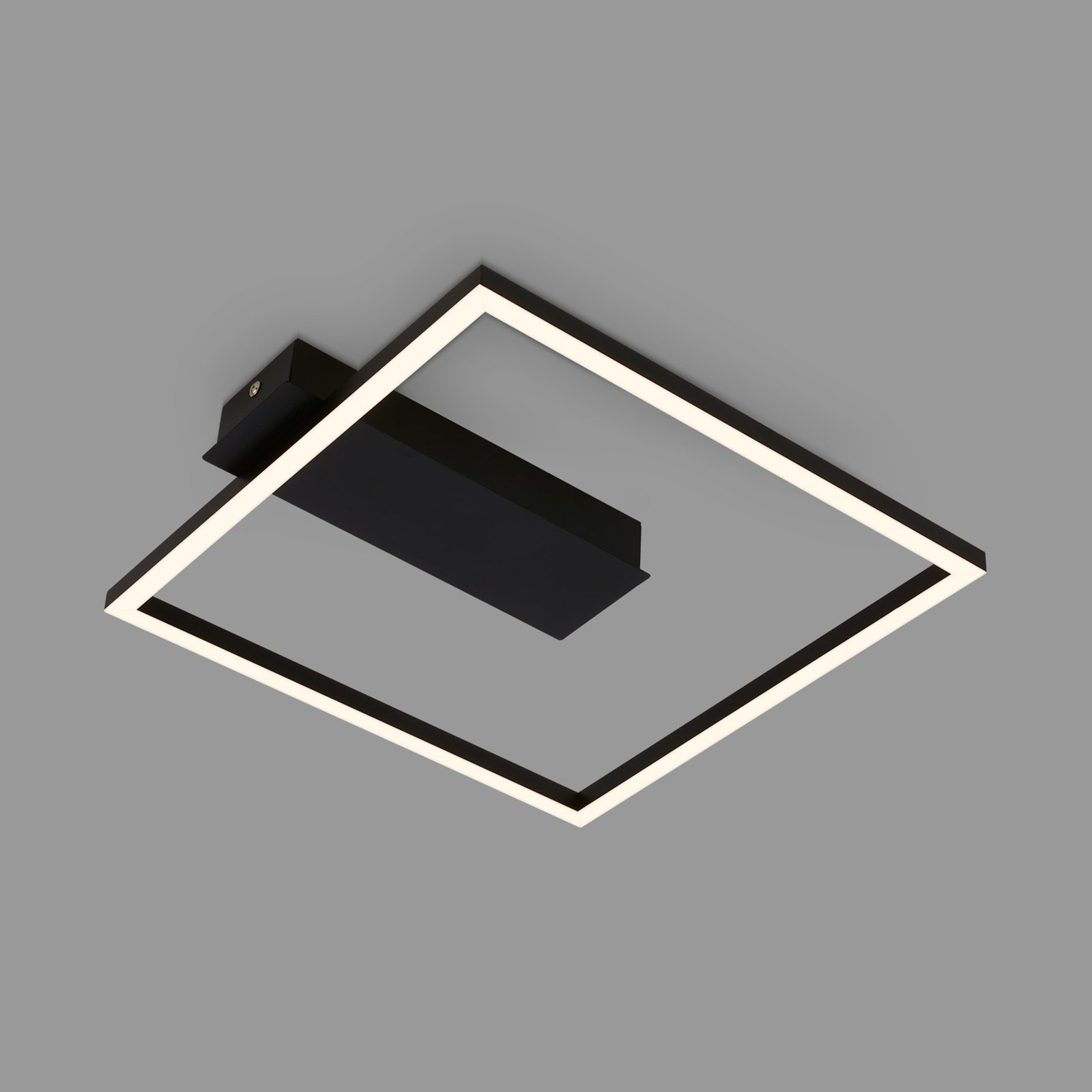 3771 LED ceiling light in a frame shape, black