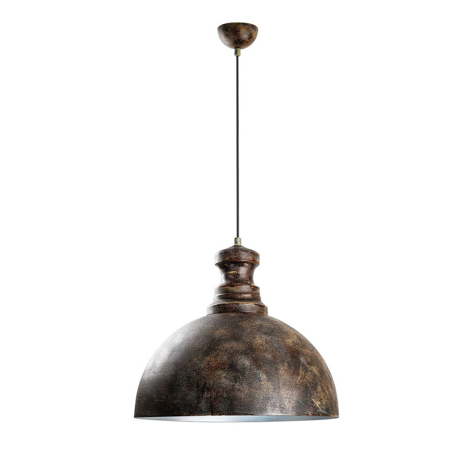 Lampa wisząca Saglam, 1-punktowa, postarzany mosiądz, metal, Ø 40 cm