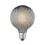 Lucande Lampada LED E27 G95 4W 1.800K dimmerabile fumo