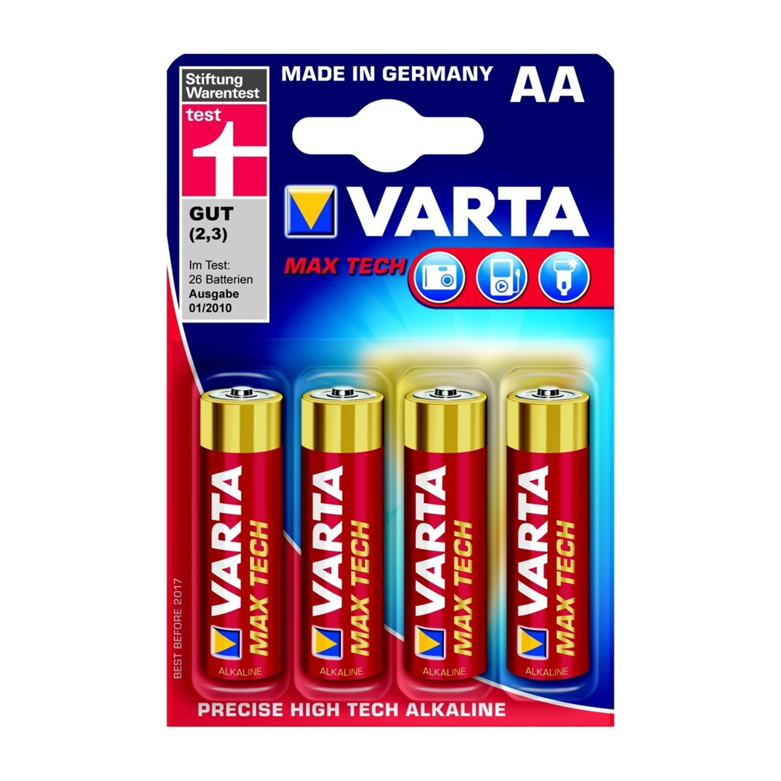 Varta Mignon 4706 AA baterías en set de 4