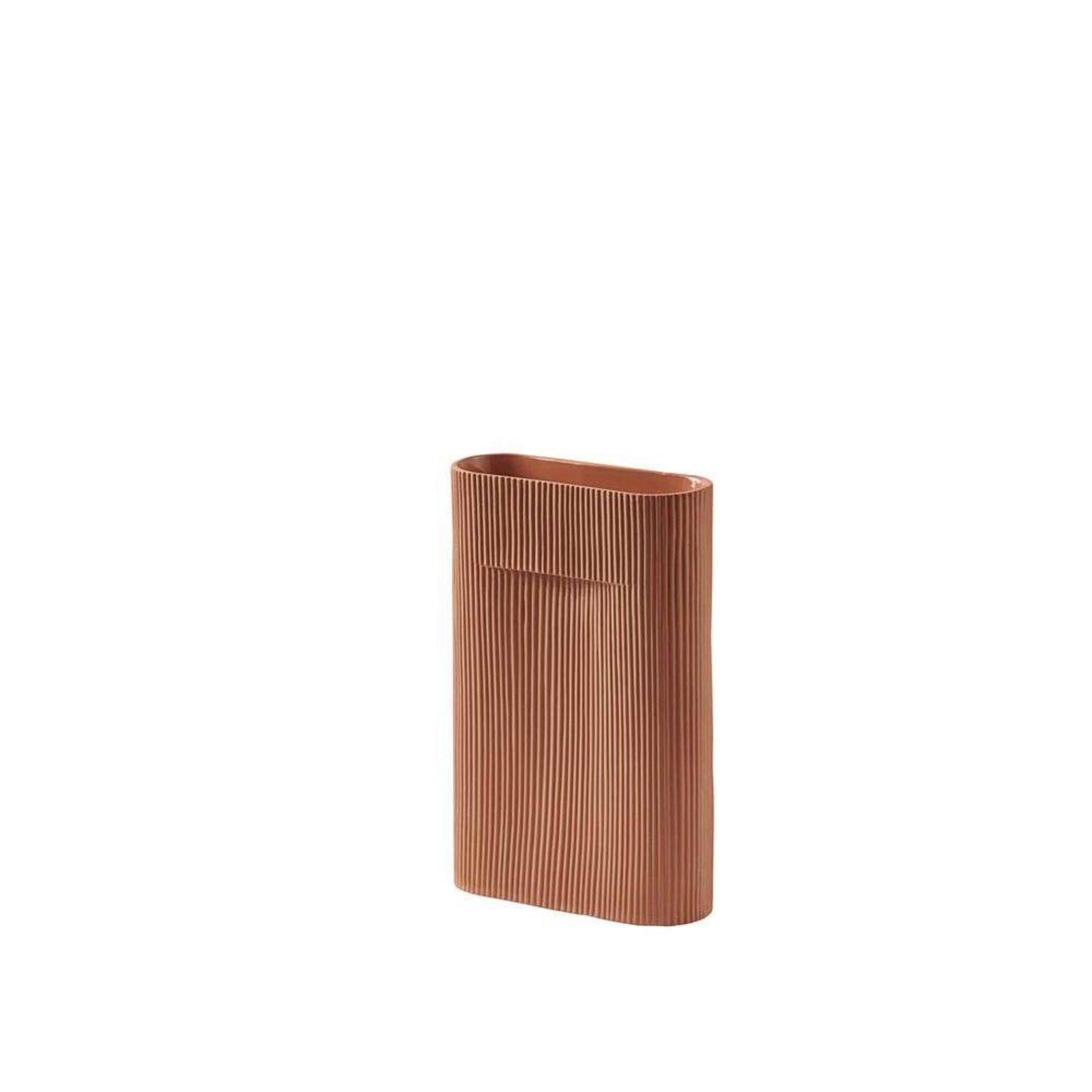 Ridge Vase H35 Terracotta - Muuto