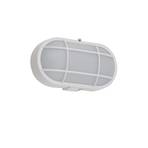 Lindby Applique da esterno a LED Alisha, bianco, plastica, IP54