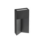 Kaholo LED vanjska zidna svjetiljka, CCT, aluminij, IP44, crna, četvrtasta -