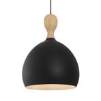 Závesné svietidlo Dueodde, čierna, Ø 30 cm, kov, E27 – Halo Design