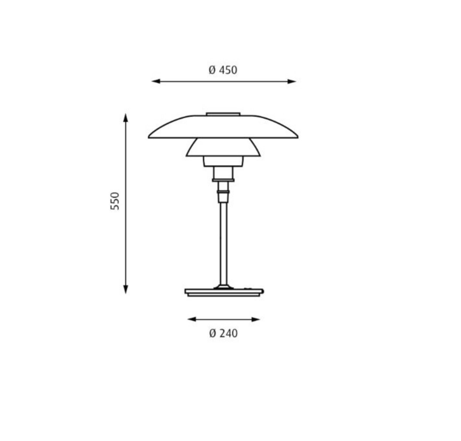 PH 4½-3½ Prestieranie pre Stojaca Lampa Opál - Louis Poulsen