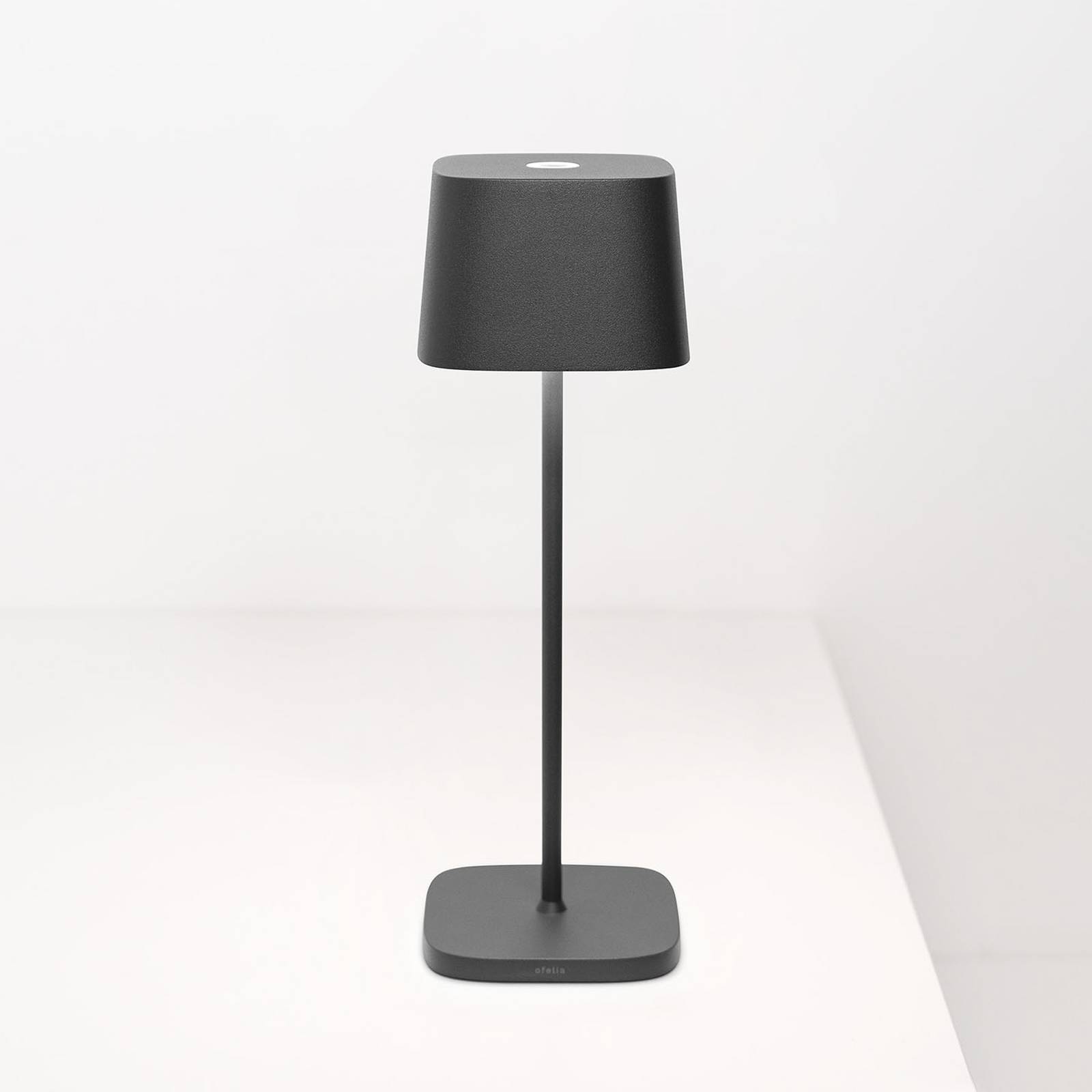 Zafferano Ofelia 3K Akku-Tischlampe IP65 grau günstig online kaufen