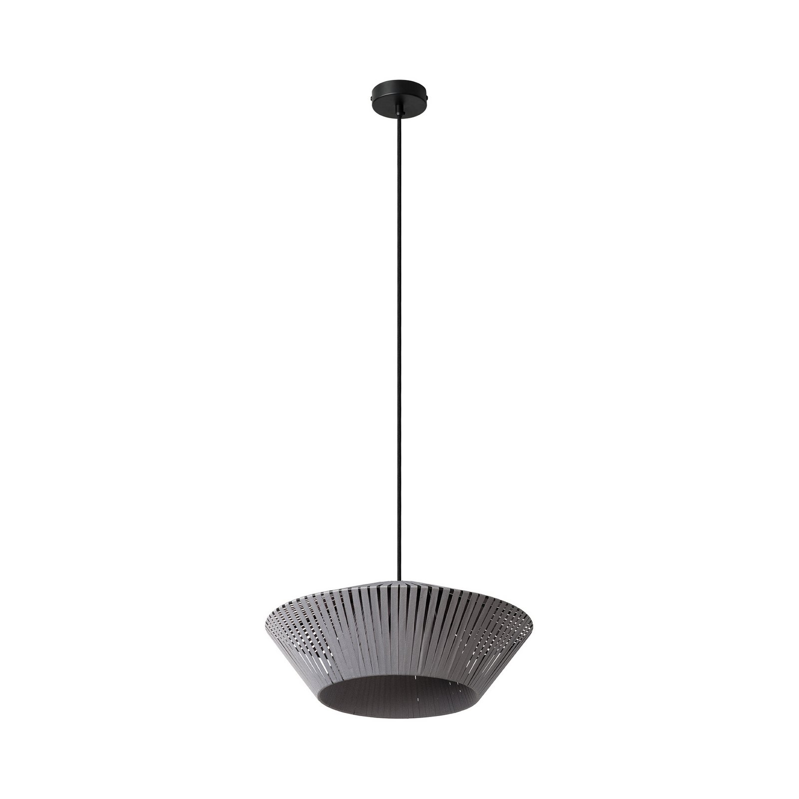 Suspension OSRAM Decor Rubans Ø 40,5 cm, gris, textile, E27