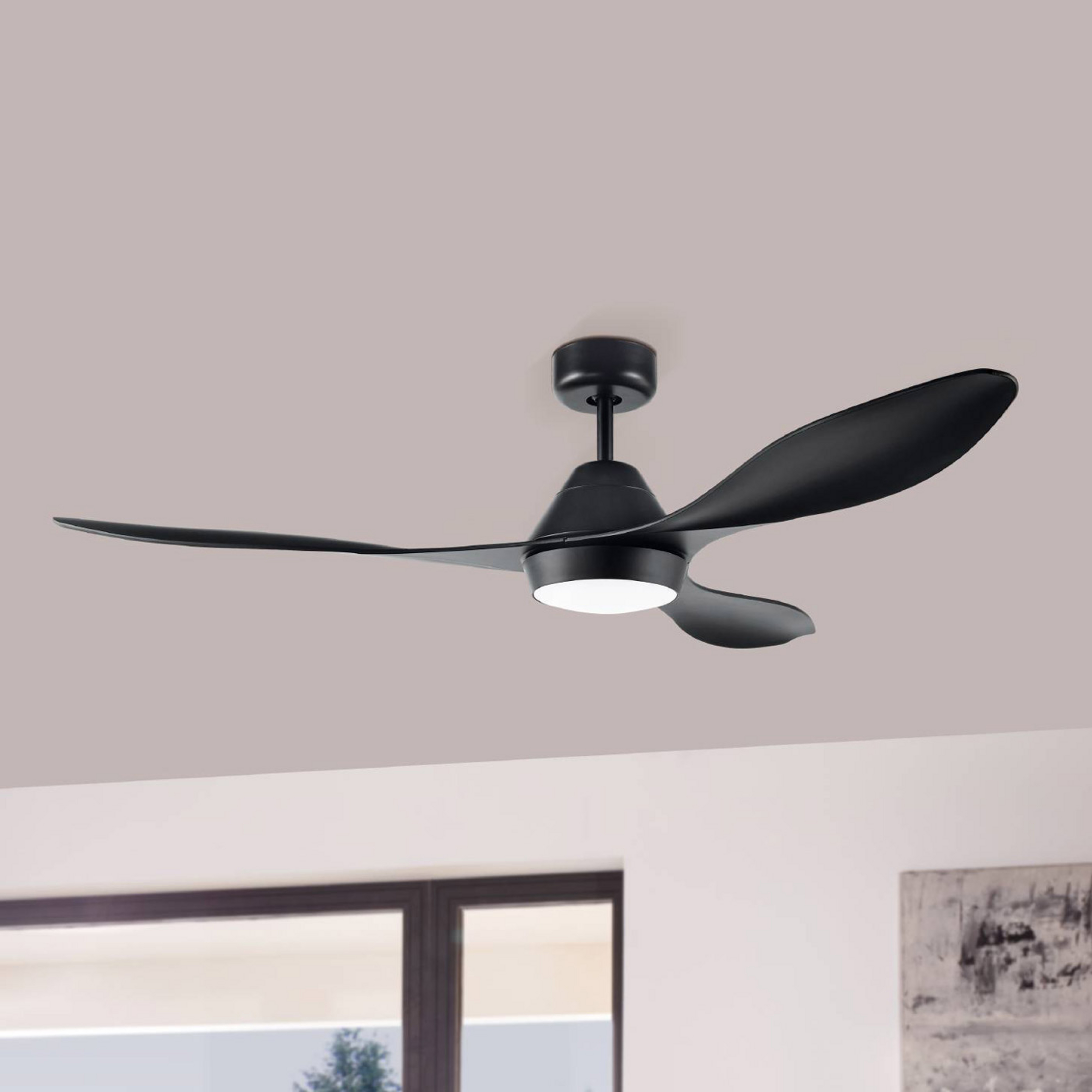 Ventilador de teto Antibes com lâmpada LED