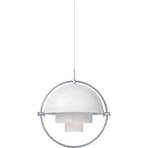 Multi-Lite Lustră Pendul ø36 Chrome/White - GUBI