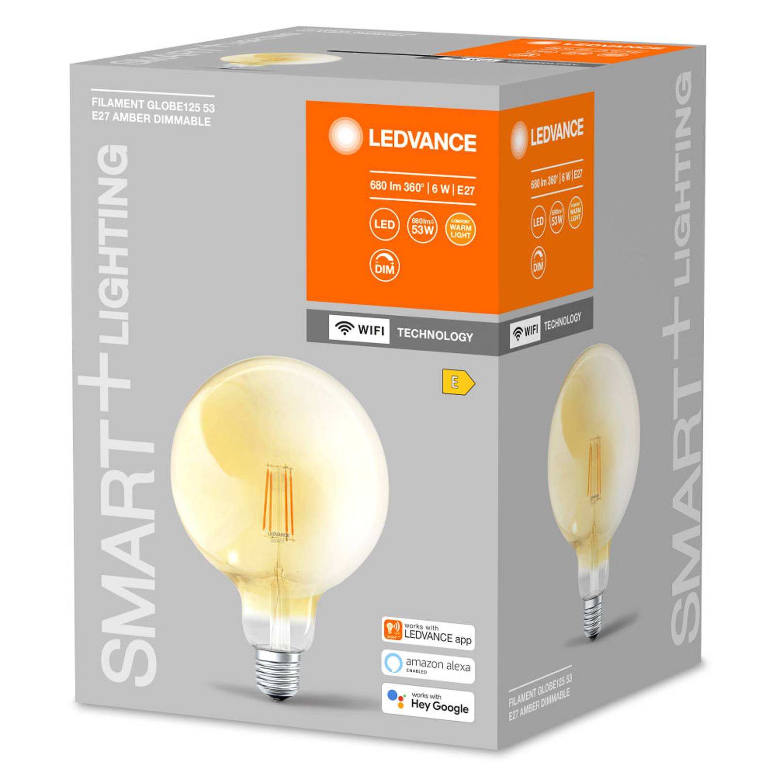 LEDVANCE SMART+ WiFi Filament Globe E27 6W 2.400 K günstig online kaufen