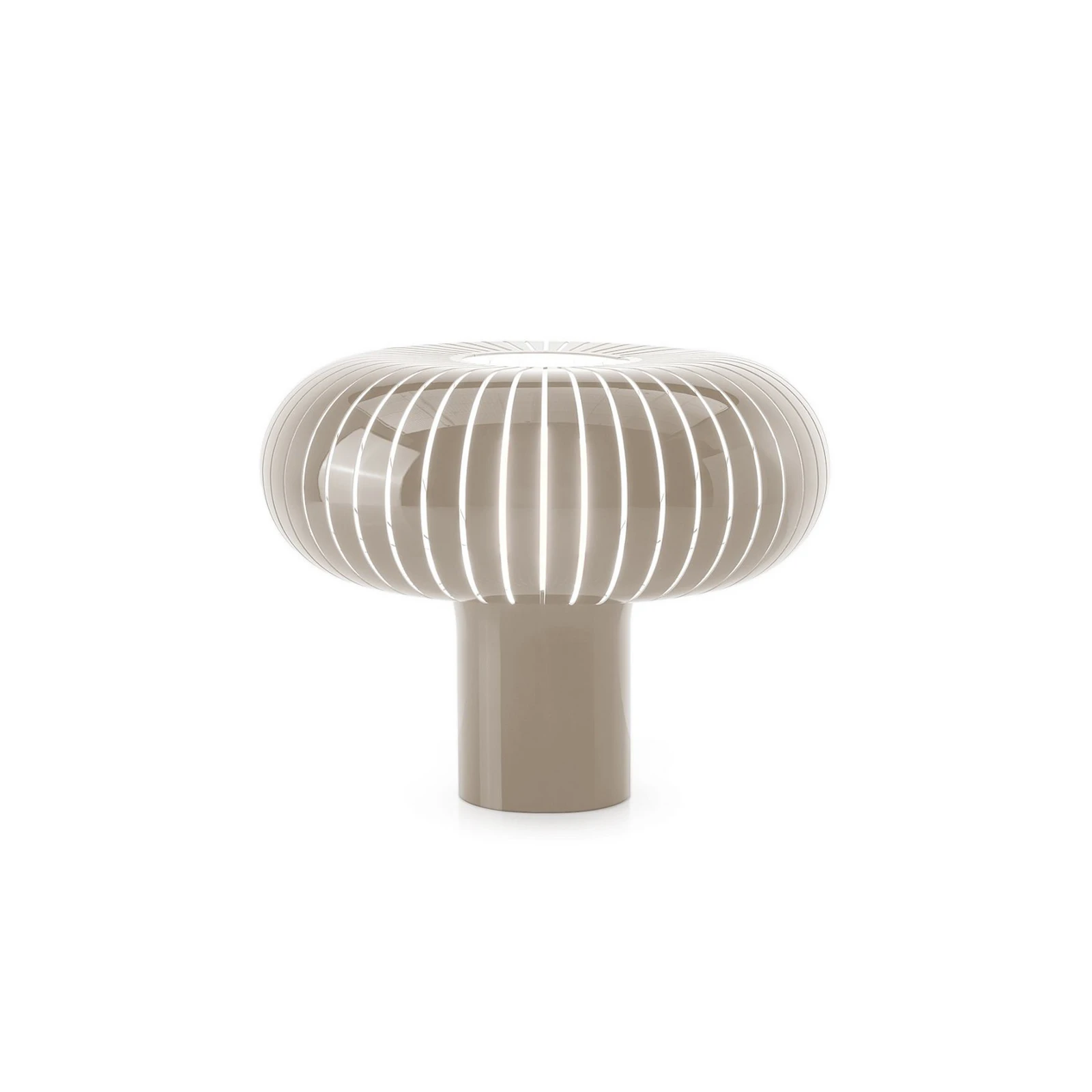 Kartell Stolová lampa Teresa, holubia sivá, Ø 50 cm, PMMA