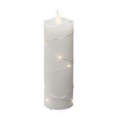 Świeca woskowa LED biała Barwa światła ciepła biel 15,2 cm