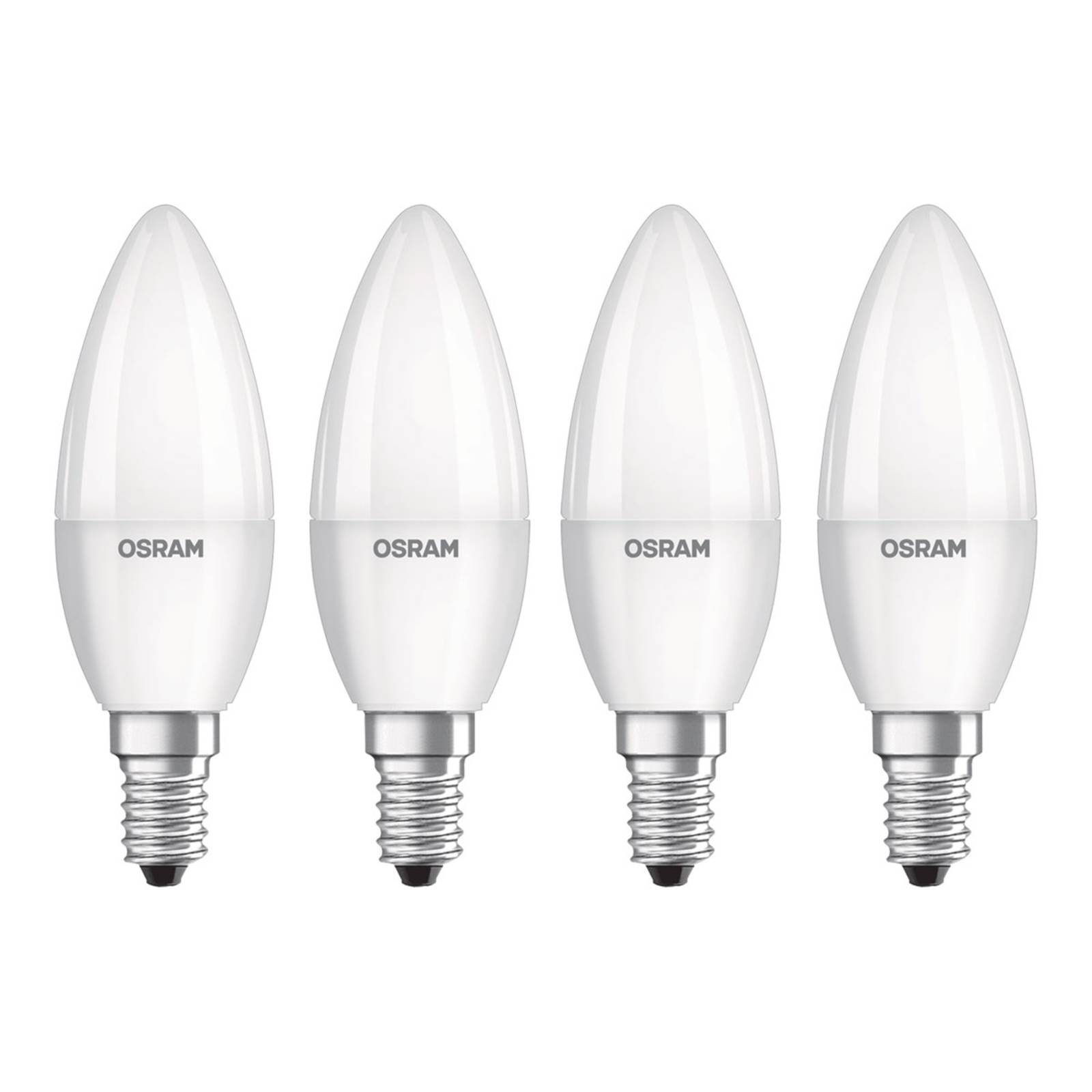 Photos - Light Bulb Osram LED candle E14 base retro 4,9W 4-pack 4,000K 