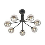 Wynina 7 Ceiling Lamp Black/Smoke - Lucande