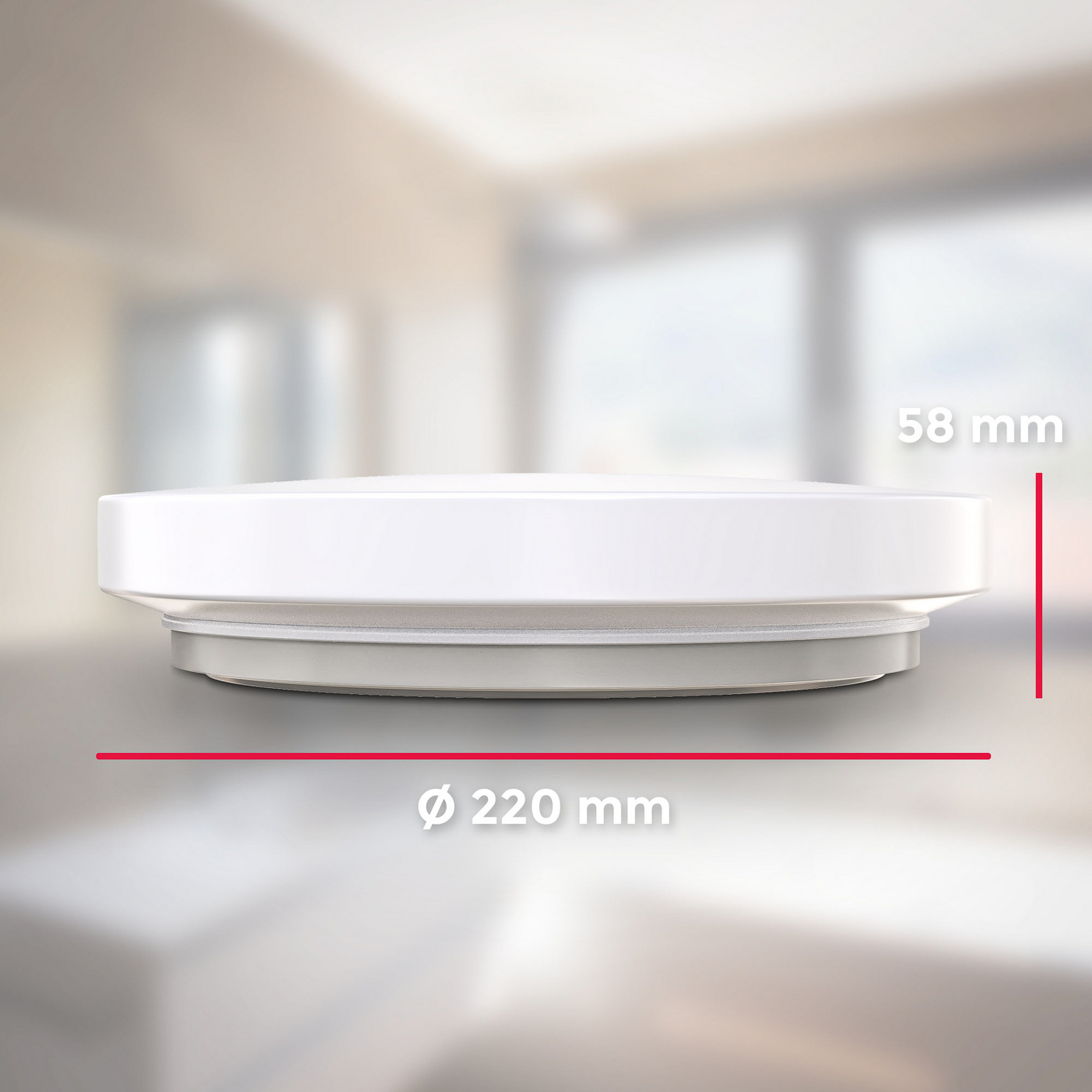 LED plafondlamp Iva, IP44, wit, kunststof, 4.000 K LED plafondlamp Iva, IP44, wit, kunststof, 4.000 K