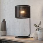 Настолна лампа Manby, височина 48,5 cm, черна, стомана