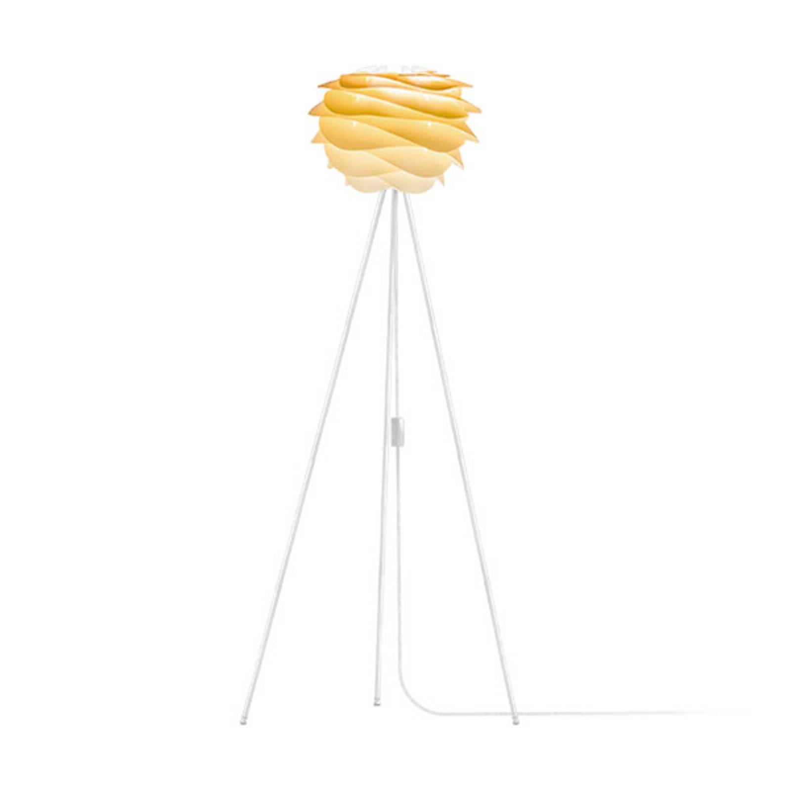 UMAGE Carmina Mini lampadaire jaune/trépied blanc