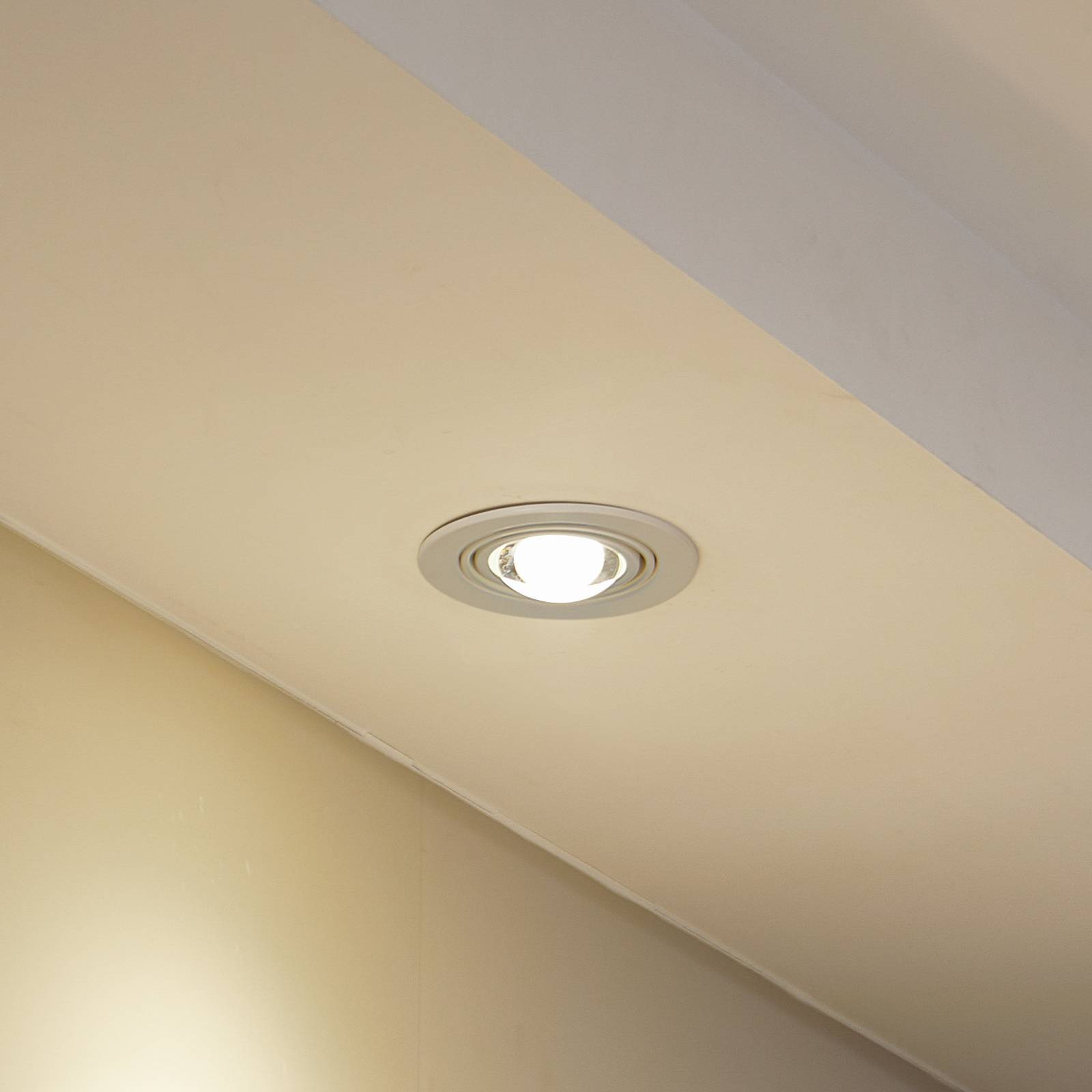 Lindby Lindby Vestavné svítidlo Jyla, bílá matná, Ø 13 cm, GX53