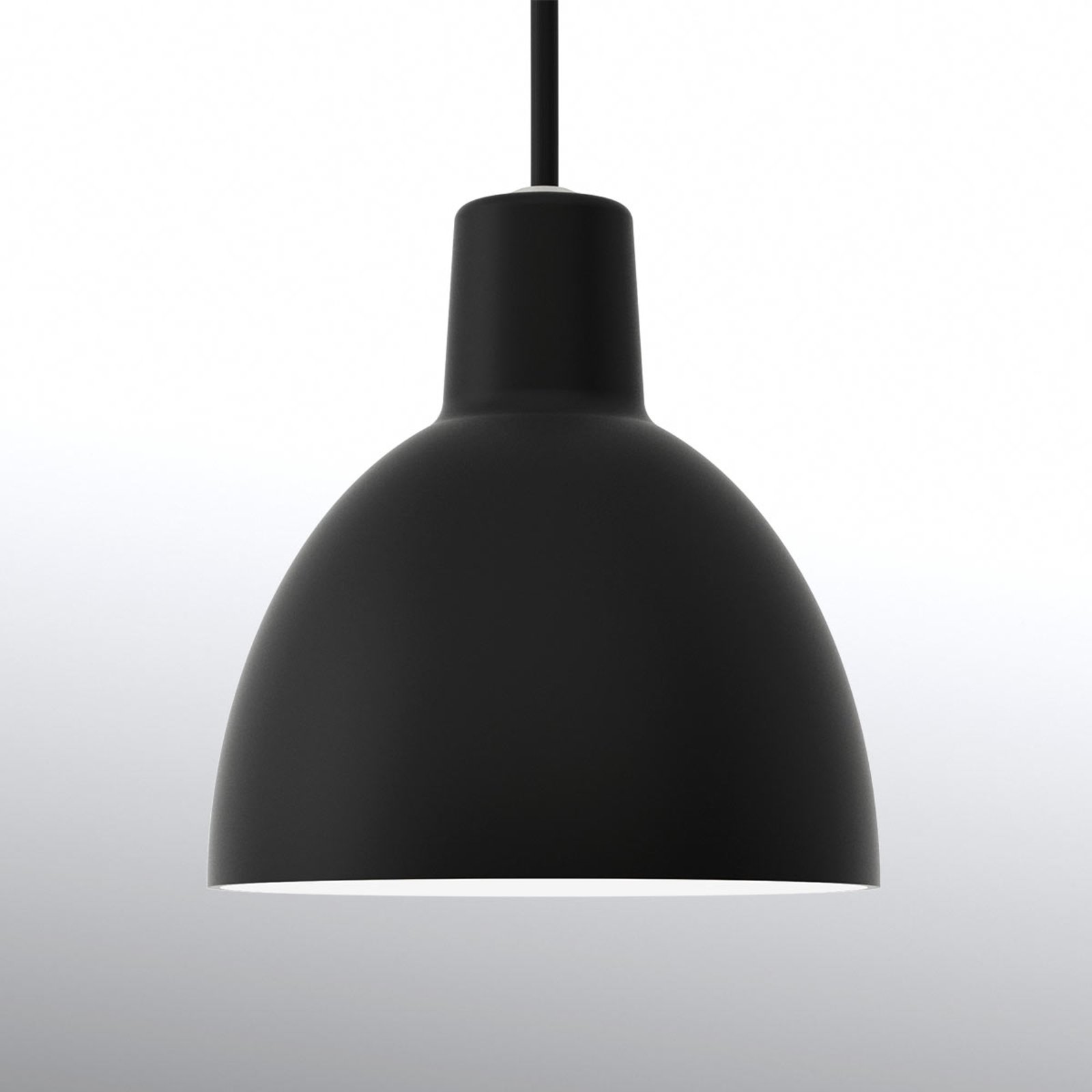 Minimalistische hanglamp Toldbod 120, zwart