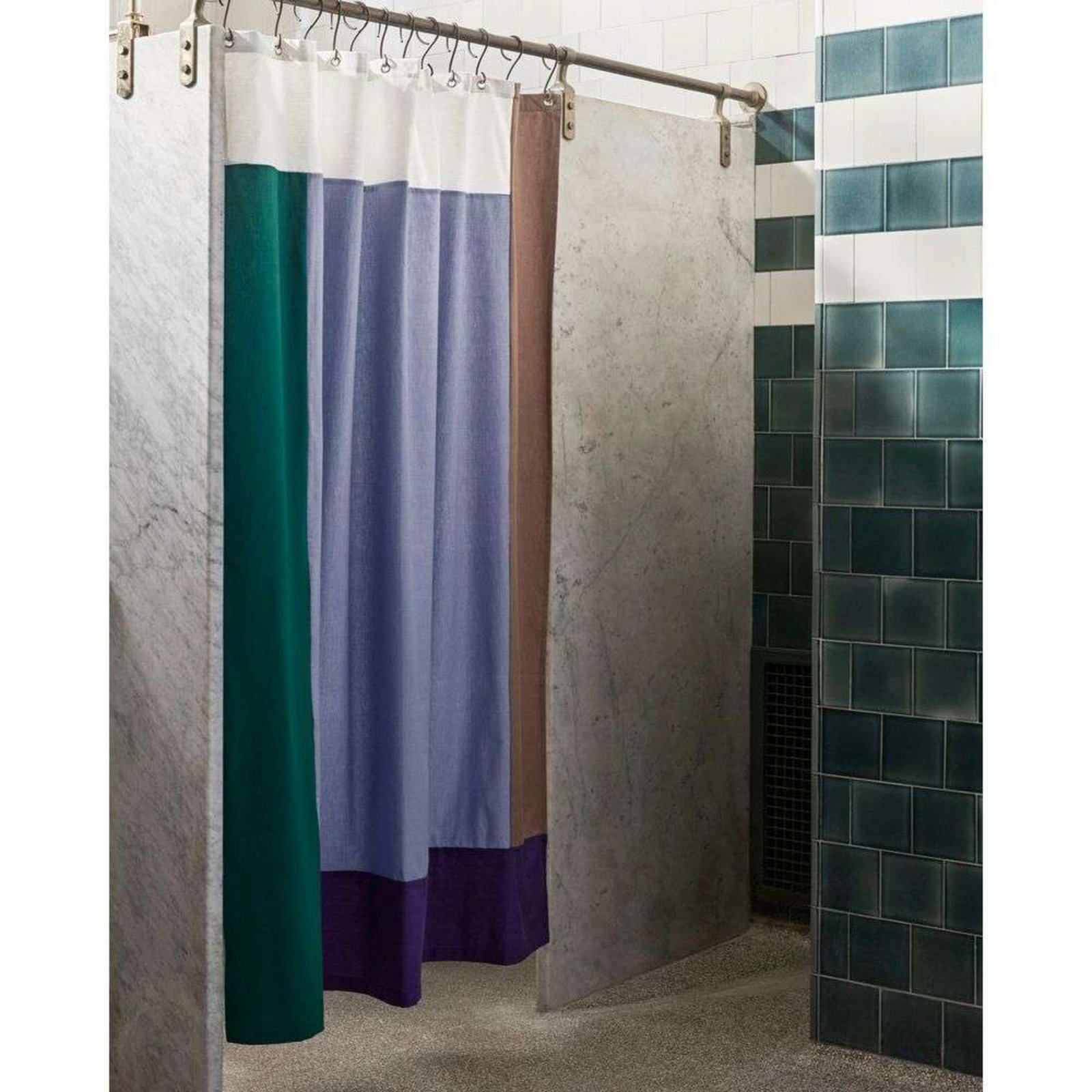 Pivot Shower Curtain Blue - HAY