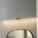 Lucande oświetlenie lustra LED Kivana, czarny, aluminium, 120cm