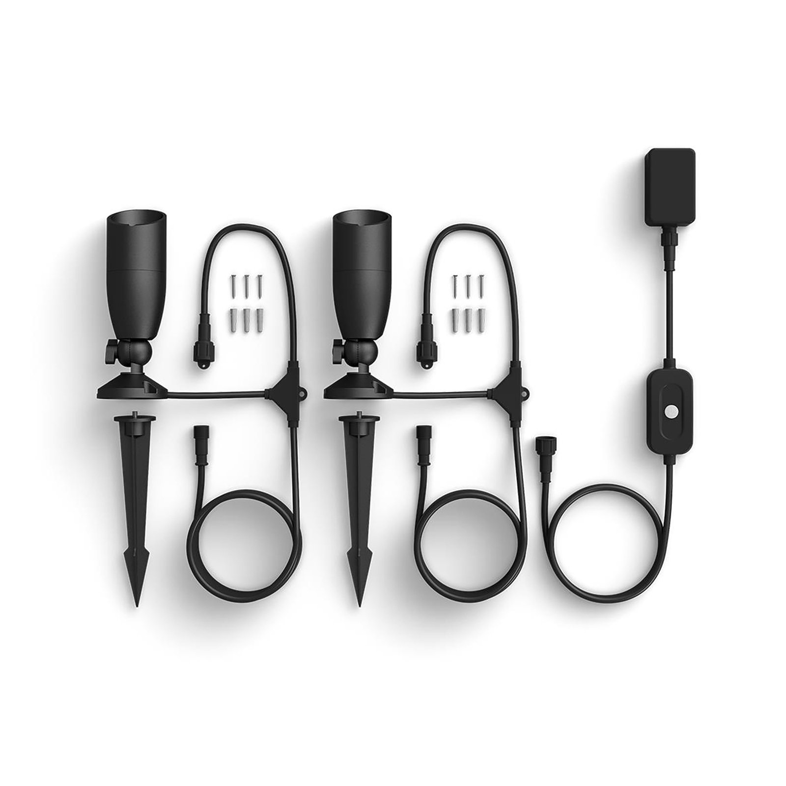 WiZ Ground Utendørs Spot Starter Kit Black - WiZ