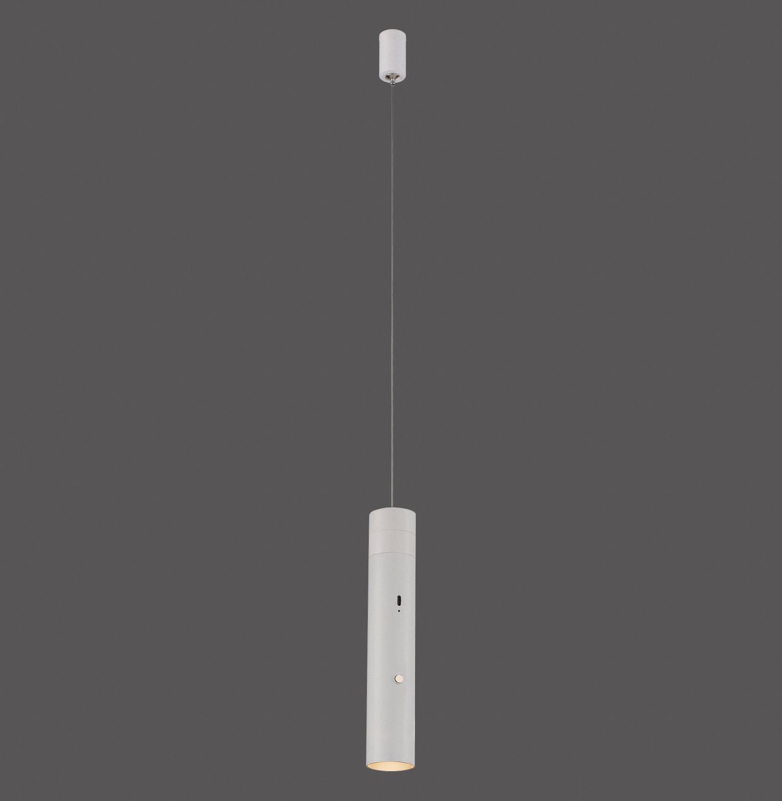 BARE LYS. Fastgør hængelampe med genopladelig LED, hvid, jern