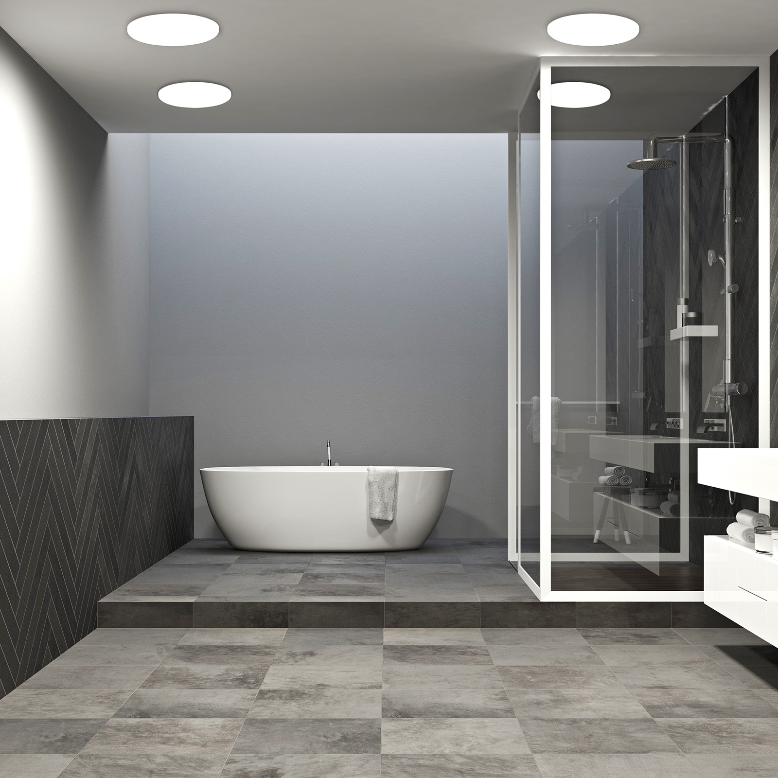 LED-Einbauleuchte Sula, rund IP66