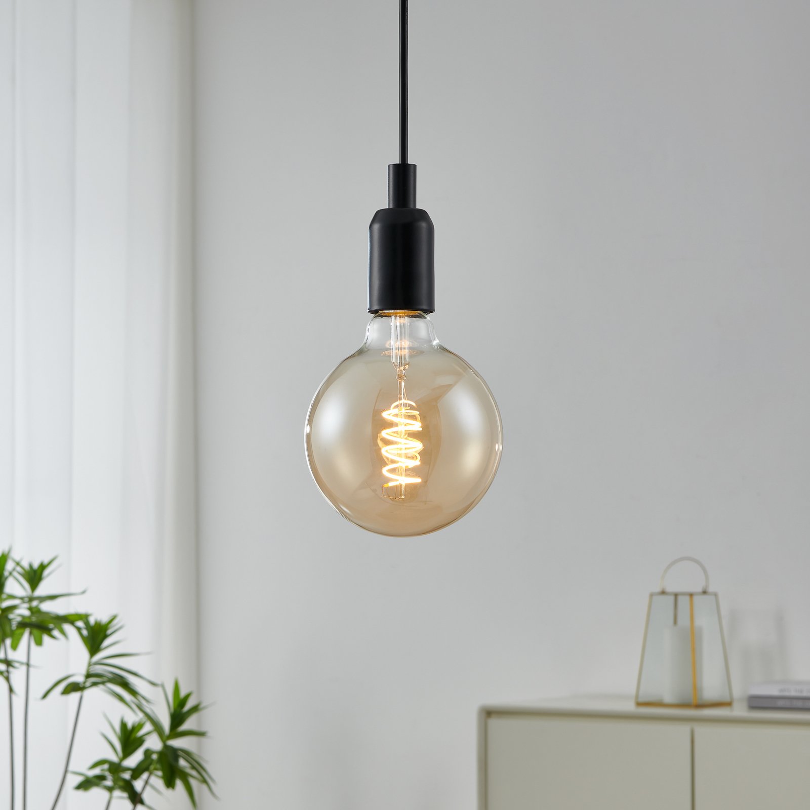 LED-globepære E27 G125 4 W 2.200 K filament