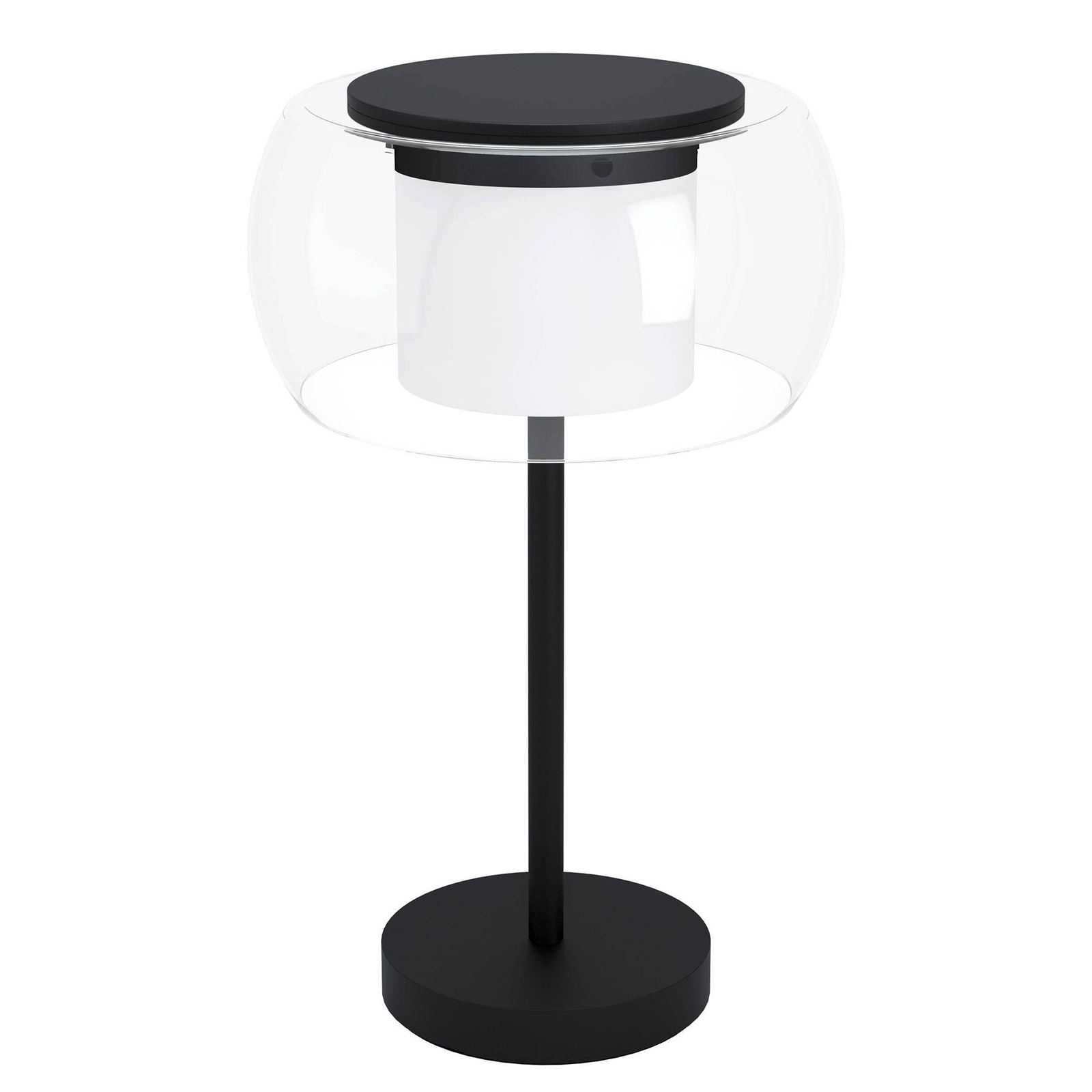 EGLO CONNECT connect Briaglia-C LED table lamp, for Living / Dining Room, steel, glass, 15 W, energy efficiency: A+, H: 51 cm