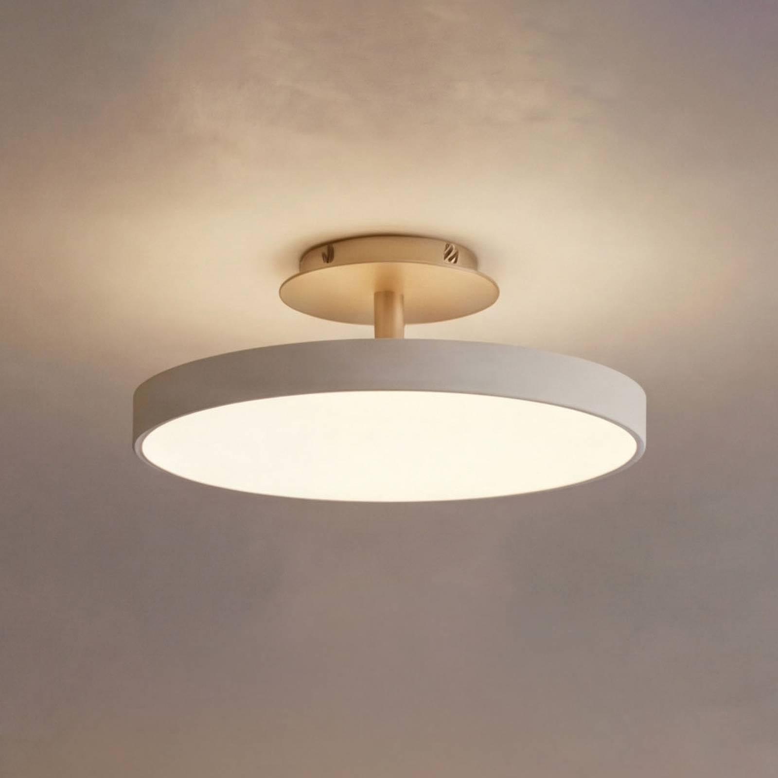 Lampa sufitowa LED UMAGE Asteria UP PLUS, perłowo-biała, Ø 31 cm CCT