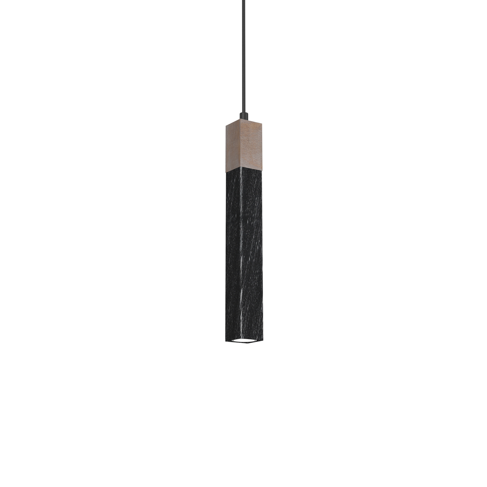 Hanglamp Stag 1-lamp zwart/bruin