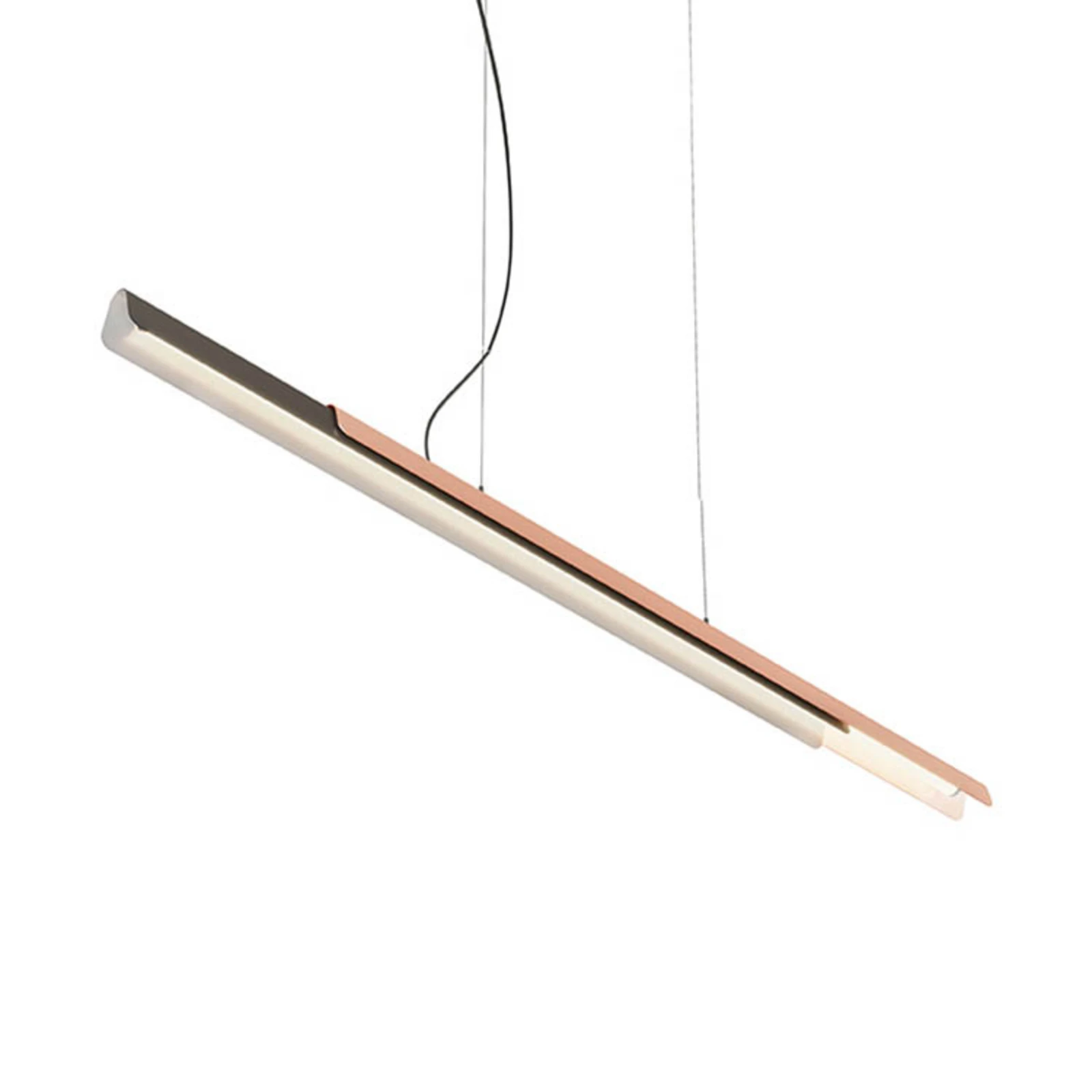 kdln Hängelampe Dala linear dunkelgrau/kupfer 3.000 K 150 cm
