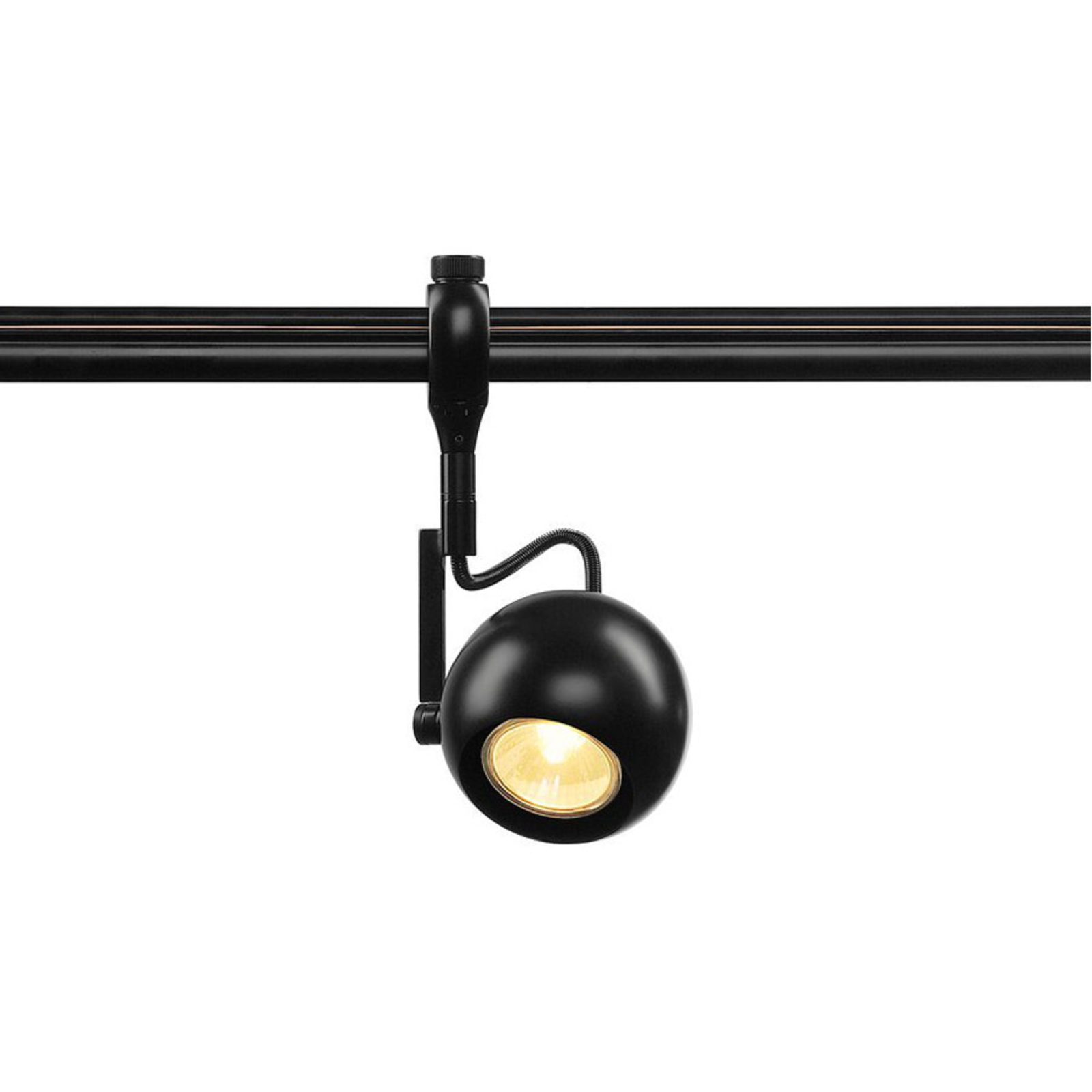 SLV Light Eye 90 spot for Easy Tec II track black, for Living / Dining Room, steel, GU10, 50 W, energy efficiency: A++, H: 24 cm