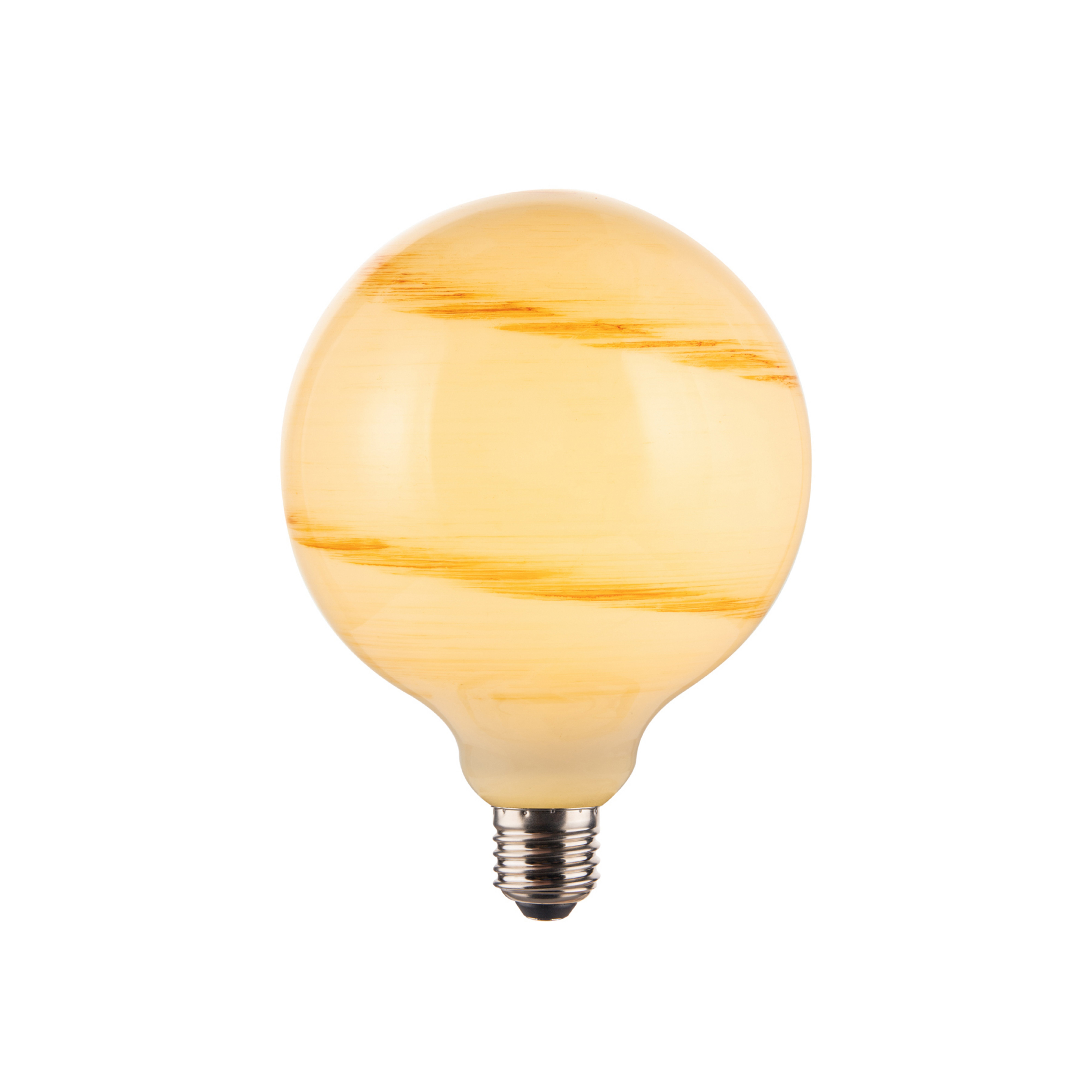 Lâmpada LED Stockholm G125 E27, castanha, 7 W, 2.700 K - Halo Design