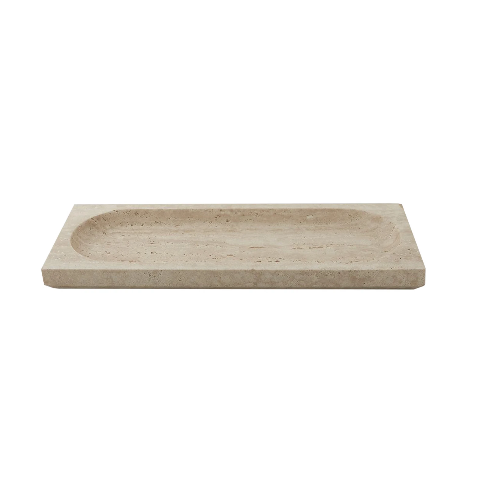 Miska AYTM Regina, délka 40 cm, šířka 16 cm, travertin
